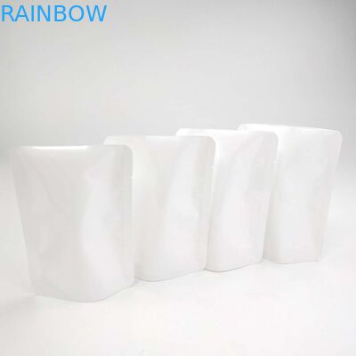 注文のResealableヒート シールはジッパーDoypack袋の花の種の白いPE NY物質的な包装袋の上の袋の立場を封じ直さない