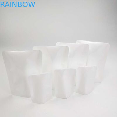 注文のResealableヒート シールはジッパーDoypack袋の花の種の白いPE NY物質的な包装袋の上の袋の立場を封じ直さない