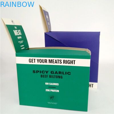 注文の印刷されたビーフのBiltongのコレクションの紙箱のケーキ チョコレートは段ボールディスプレイ・ケースを