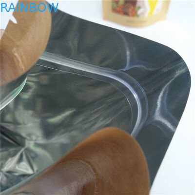 ペット フードのためのクラフトの紙袋を包むティー バッグの小麦粉の上のCompostable立場