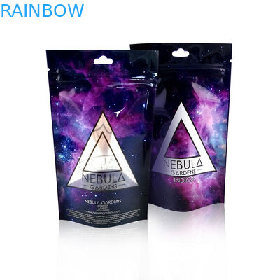 90mic 100%の有機性亜麻の麻のインド大麻のジップ ロック式の袋THC Cbd