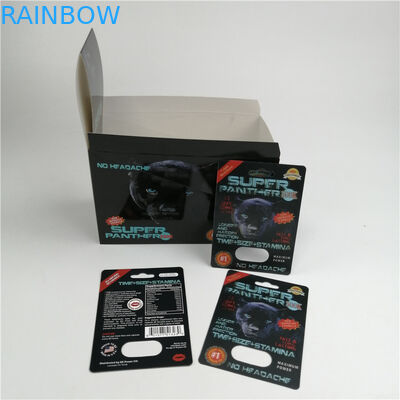 男性の強化のカプセルのために包む最も新しい設計600k 700kサイの性の丸薬まめカード