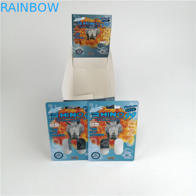 カプセルのPillls注文の空の3dのまめプラスチック カード男性の強化のカプセルの包装