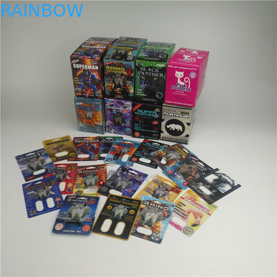 MOPP 350gの厚さのまめ3dはサイの男性の強化の丸薬を梳く