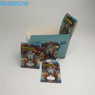 MOPP 350gの厚さのまめ3dはサイの男性の強化の丸薬を梳く