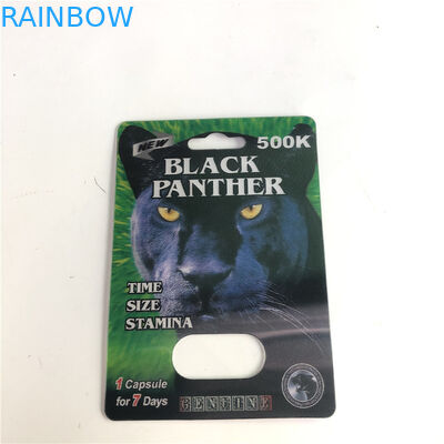 12mmの帽子の男性の強化3dレンズ カード500K丸薬