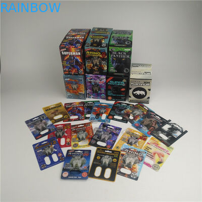 男性の丸薬500K 600kのためのSGS 200mic 3dのまめカード