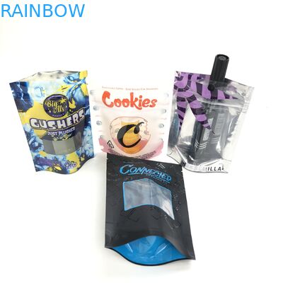 ジッパーのBolsaの嚢のPlastiqueが付いている小麦粉の種のための注文のロゴは袋を袋に入れる化粧品の窓を立てる