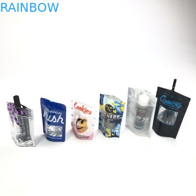 ジッパーのBolsaの嚢のPlastiqueが付いている小麦粉の種のための注文のロゴは袋を袋に入れる化粧品の窓を立てる