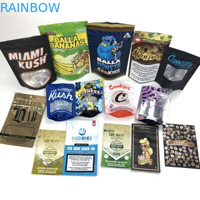 ジッパーのBolsaの嚢のPlastiqueが付いている小麦粉の種のための注文のロゴは袋を袋に入れる化粧品の窓を立てる