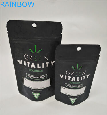 食品等級のカスタマイズされた印刷されたホイルは袋の上のresealableマイラーのジップ ロック式のdoypack CBDキャンデーの立場を薄板にした