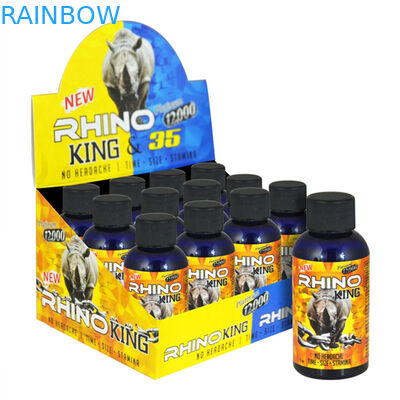 立場が付いている男性の強化のカプセルCMYKのサイのびんの紙箱