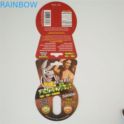 ホログラムの熱い押すカプセル包装カードRhuno 100K