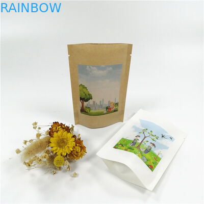 クラフト紙MOPP VMPETはジップ ロック式袋の上に18x26cmを立てる