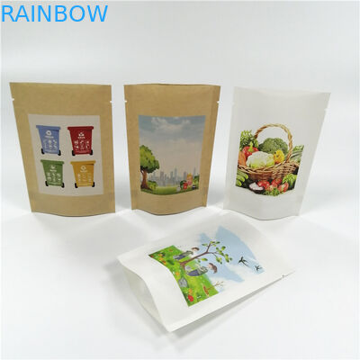 クラフト紙MOPP VMPETはジップ ロック式袋の上に18x26cmを立てる