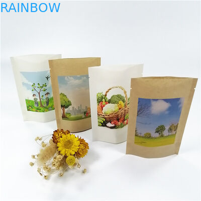 生物分解性100mircon VMPETクラフト紙包装袋