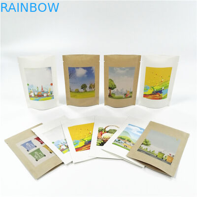 生物分解性100mircon VMPETクラフト紙包装袋