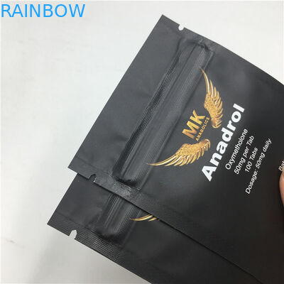 ジッパーの無光沢の軽食のプラスチック袋の包装は密封された3側面を印刷した