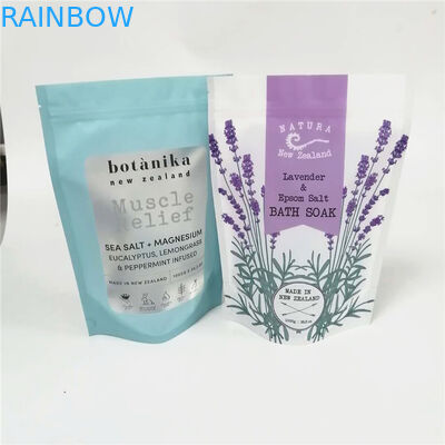 Resealable注文のロゴを立てている自己を包む海洋の海の塩のプラスチック袋