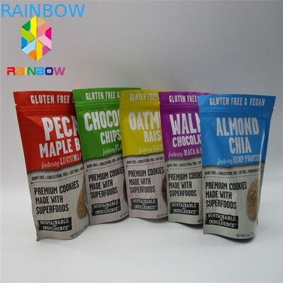 プラスチック マイラーのアルミ ホイルの立場のジップ ロック式袋によって印刷される食品等級