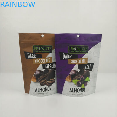 チョコレート・バーのための袋の上の食品等級のジッパーのプラスチック注文の印刷された立場