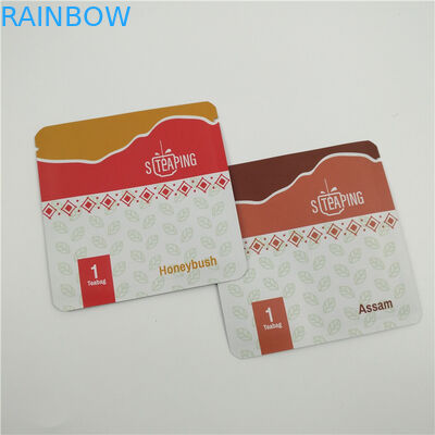 黒い緑のカスタマイズされたロゴを包むプラスチック茶再生利用できる袋を失敗させなさい