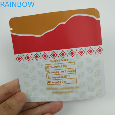 黒い緑のカスタマイズされたロゴを包むプラスチック茶再生利用できる袋を失敗させなさい