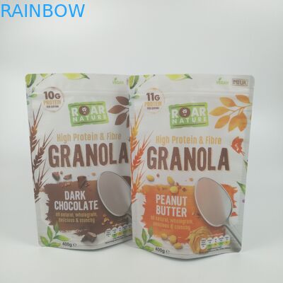 Ziplockはアルミ ホイルのResealable袋の再生利用できる食品包装の上に立つ