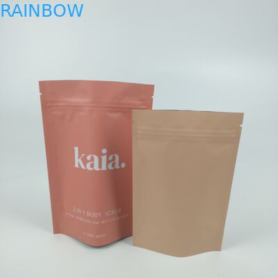 ジッパーの障壁袋マットの上の化粧品のプラスチック立場はResealable終えた