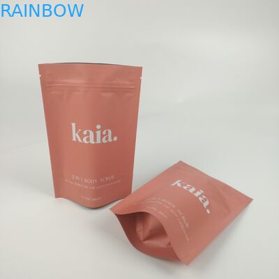 ジッパーの障壁袋マットの上の化粧品のプラスチック立場はResealable終えた