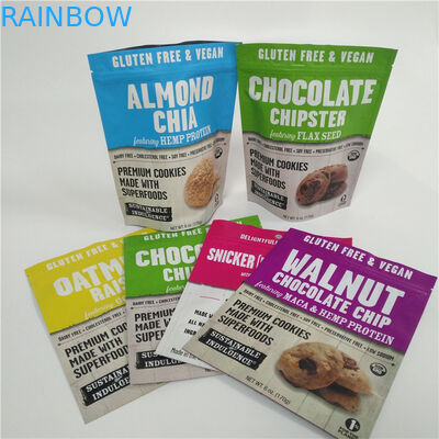 印刷されるキャンデーの菓子注文のプラスチック デジタルはジッパーの上が付いている袋の上に立つ