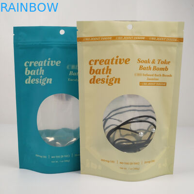 明確な窓の無光沢にマイラーのアルミ ホイルのジッパー ロックの袋の立つこと