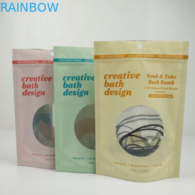 明確な窓の無光沢にマイラーのアルミ ホイルのジッパー ロックの袋の立つこと