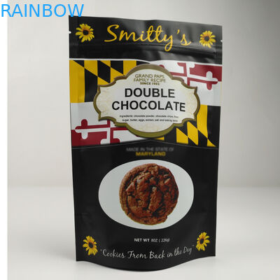 Eco友好的なマットのアルミ ホイルはくだらない食糧のためのジップ ロック式袋を立てる