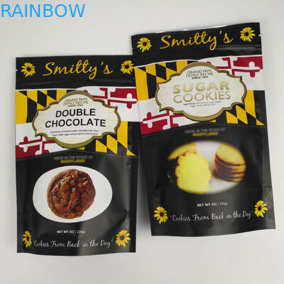 Eco友好的なマットのアルミ ホイルはくだらない食糧のためのジップ ロック式袋を立てる