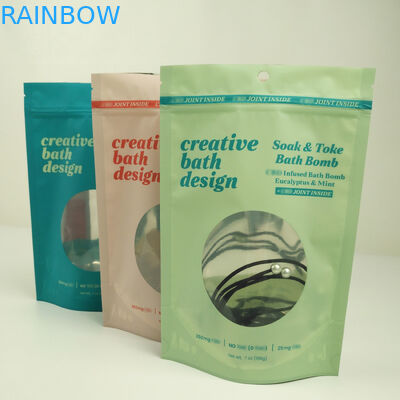 証拠の窓が付いている袋の上のジップ ロック式のアルミ ホイルのマイラーのResealable立場をかぎなさい