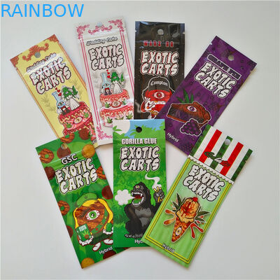 習慣は再生利用できるマイラーの臭いの証拠の雑草粘着性くまの食用のResealableジップ ロック式の包装袋を印刷した