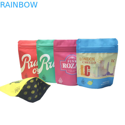 CBDは粘着性キャンデーくまのハーブの花のタバコのクッキーの包装のための小売りの袋のRuntzの柔らかいタッチのマイラー袋を取り除く