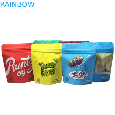 3.5g 7g 14g 1oz 1lbの優れた花の袋の習慣はホイルによって薄板にされたマイラーの包装の臭いの証拠のZiplock袋を印刷した