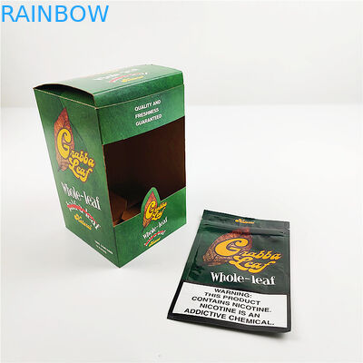 習慣はアルミ ホイルの帽子のシガーの包装箱のための自然なgrabbaの葉の帽子の表示包装箱を印刷した