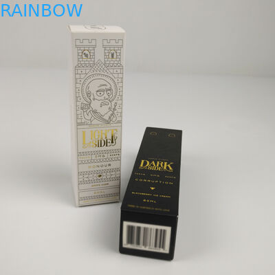 注文のロゴは香水の本質の血清のスキン ケアのびんのための長方形の光沢のある折り畳み式の化粧品のペーパー包装箱を印刷した