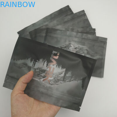 明確な前部裏窓は臭いの証拠のマイラーの食糧貯蔵3の側面のシールDoypackを包むResealableジッパー ロックをヒート シールした