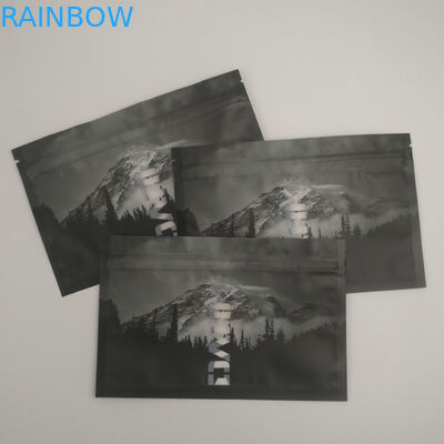 明確な前部裏窓は臭いの証拠のマイラーの食糧貯蔵3の側面のシールDoypackを包むResealableジッパー ロックをヒート シールした