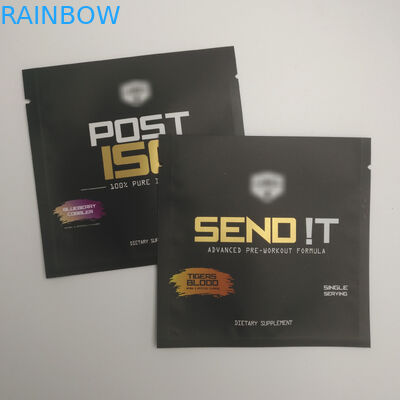 金は化粧品の密封された袋の小型の磨き粉のアルミ ホイルのプラスチック軽食のヒート シール3の側面のシール袋を印刷した