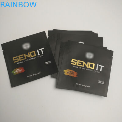 金は化粧品の密封された袋の小型の磨き粉のアルミ ホイルのプラスチック軽食のヒート シール3の側面のシール袋を印刷した