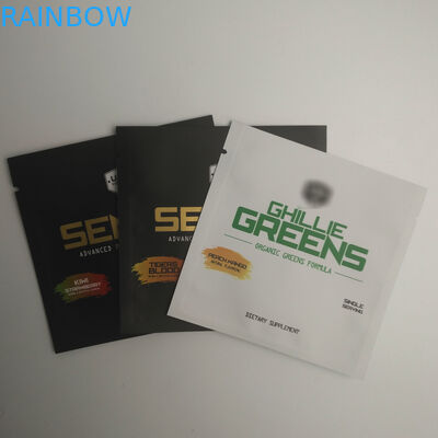 金は化粧品の密封された袋の小型の磨き粉のアルミ ホイルのプラスチック軽食のヒート シール3の側面のシール袋を印刷した