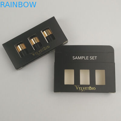 本質の血清のスキン ケアのための注文のロゴの金ホイルの紫外線印刷された長方形の管のボール紙化粧品のペーパー包装箱