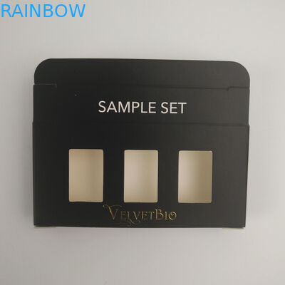 本質の血清のスキン ケアのための注文のロゴの金ホイルの紫外線印刷された長方形の管のボール紙化粧品のペーパー包装箱