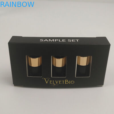 本質の血清のスキン ケアのための注文のロゴの金ホイルの紫外線印刷された長方形の管のボール紙化粧品のペーパー包装箱