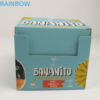 注文の折るボール紙のカートンはディスプレイ・ケース、小売りの軽食が包装箱を壁紙を張る段ボールPDQカウンターを引き裂く